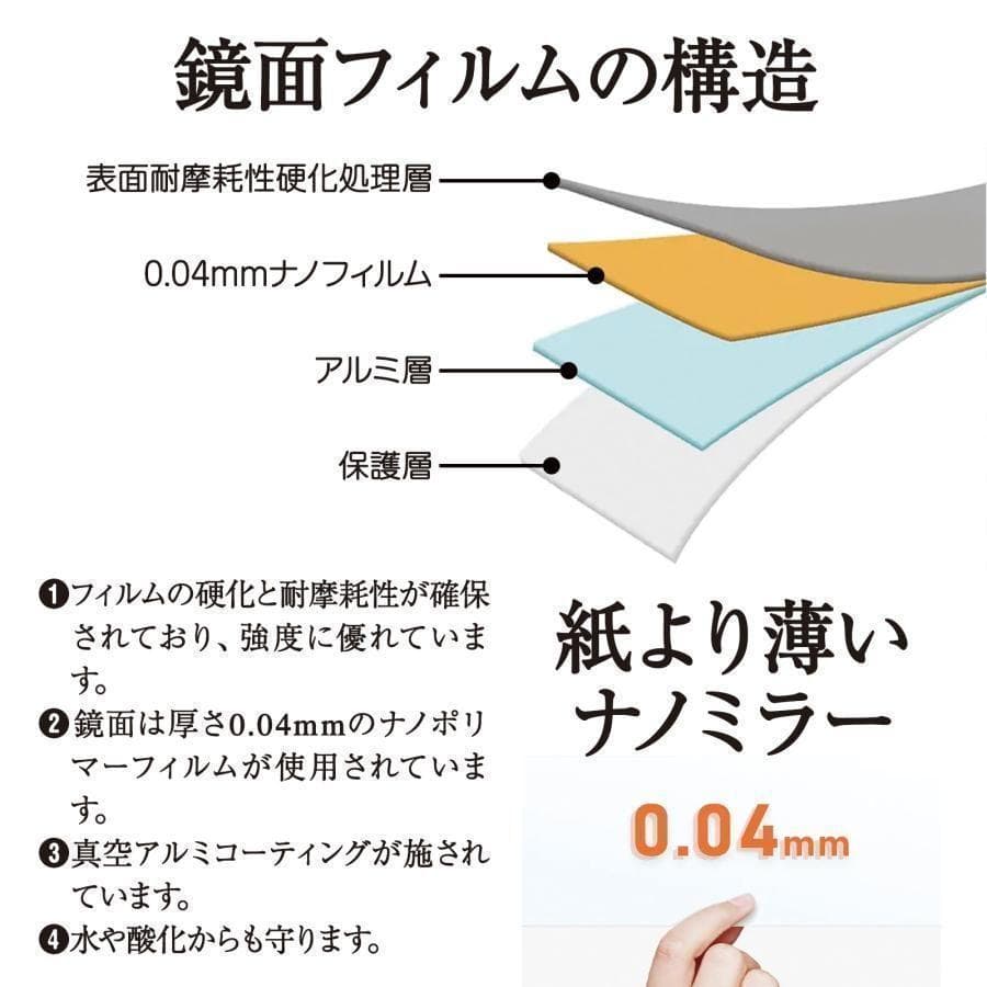 割れない鏡 全身鏡 鏡 幅60×高さ160cm スタンド付き1665,6,7