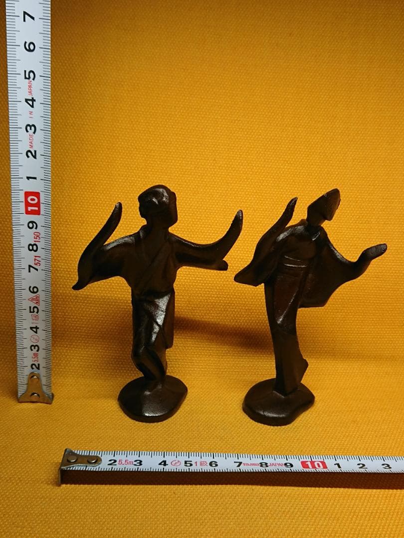 阿波踊り　金属　人間国宝　高橋敬典　置物　インテリア　工芸品　美術品　A3001