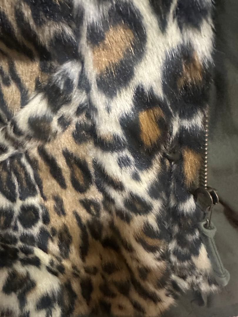 ワコマリア　モッズコート　レオパードファーライナー サイズM