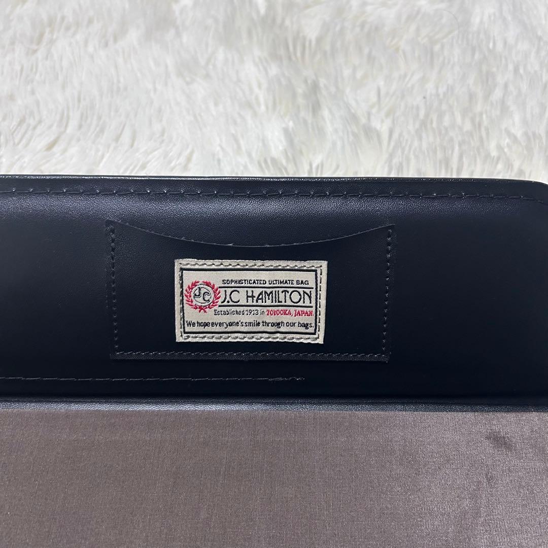 【極美品】J.C Hamilton ハミルトン パイロットケース 黒 レザー