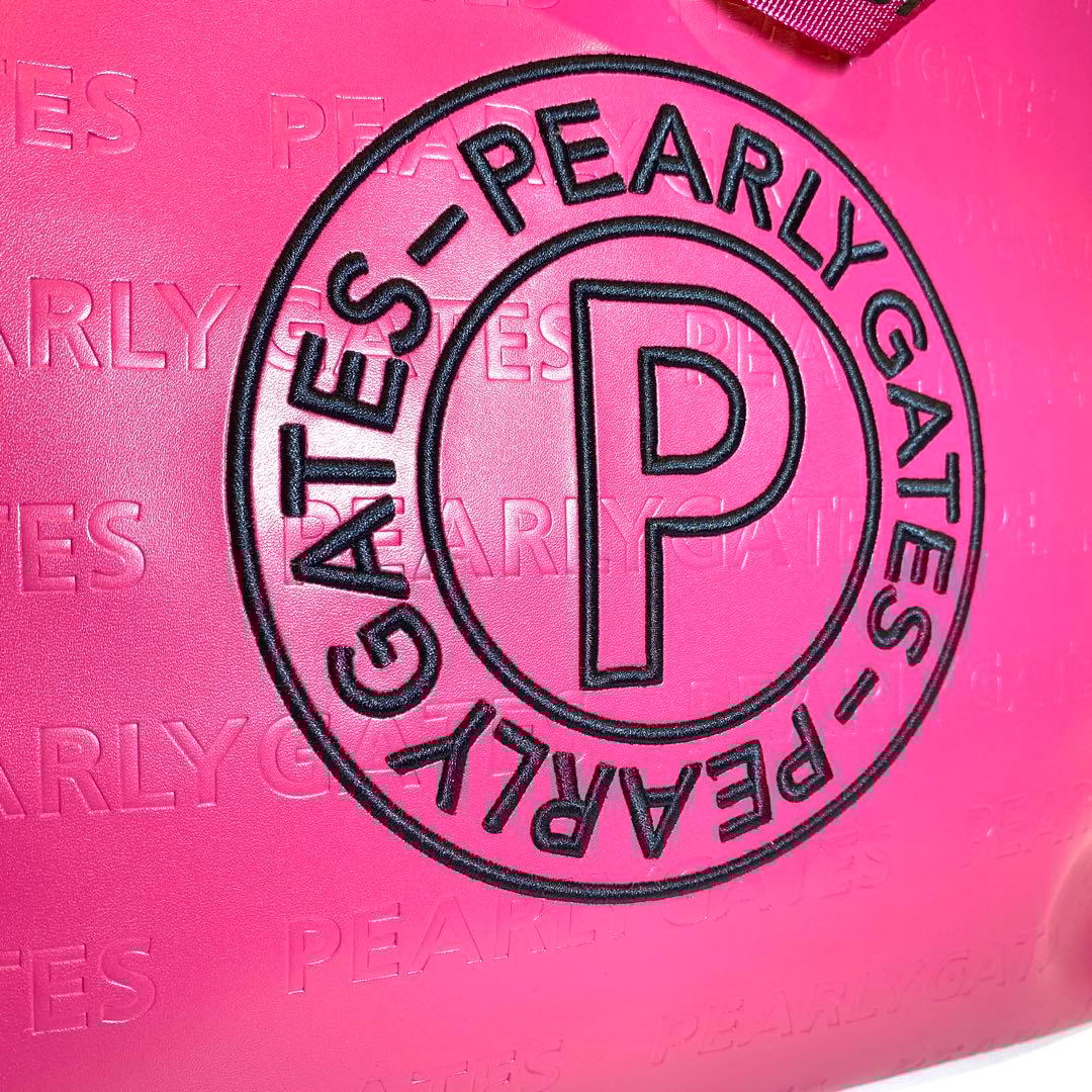 【未使用】PEARLY GATES サークルロゴロッカーバッグ ピンク