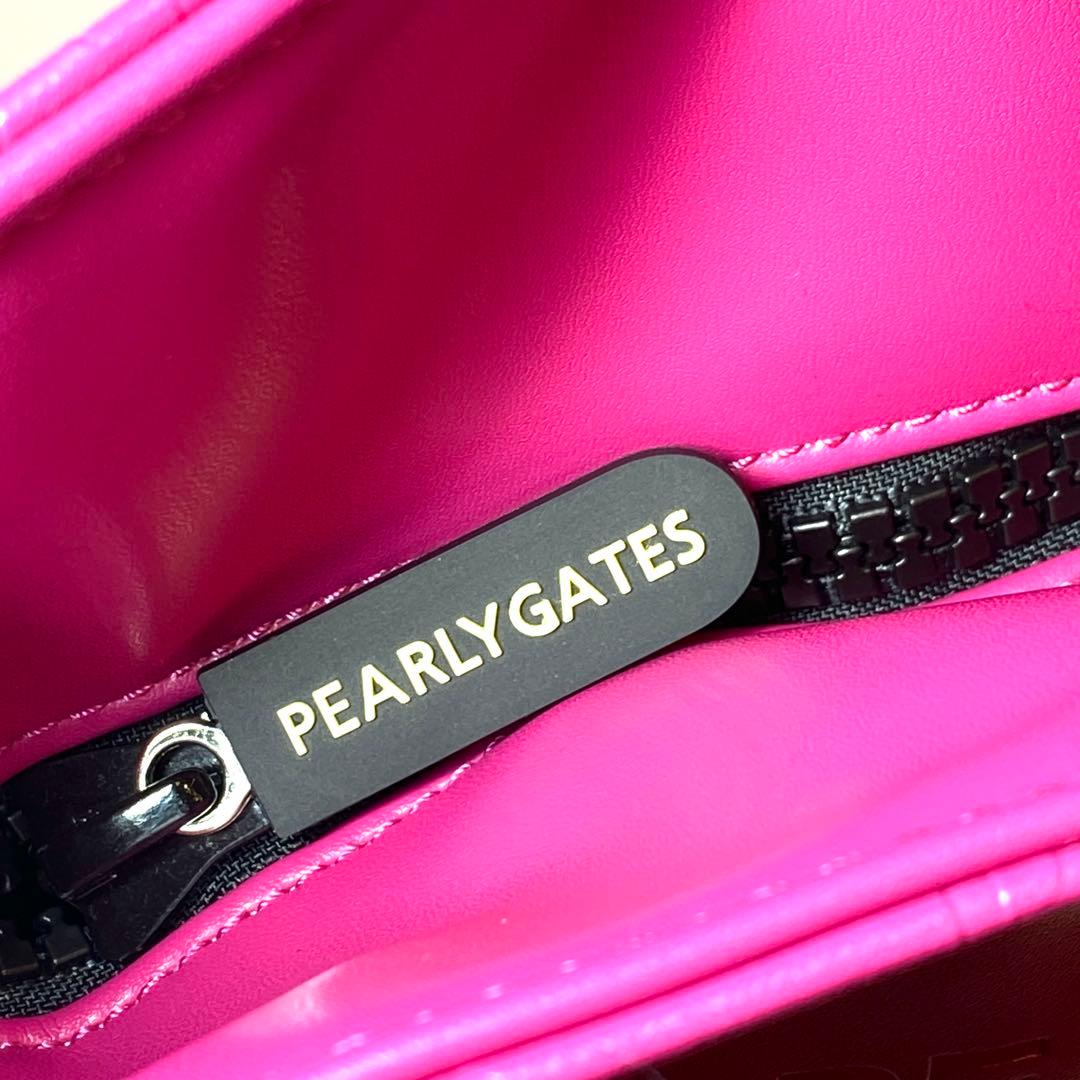 【未使用】PEARLY GATES サークルロゴロッカーバッグ ピンク