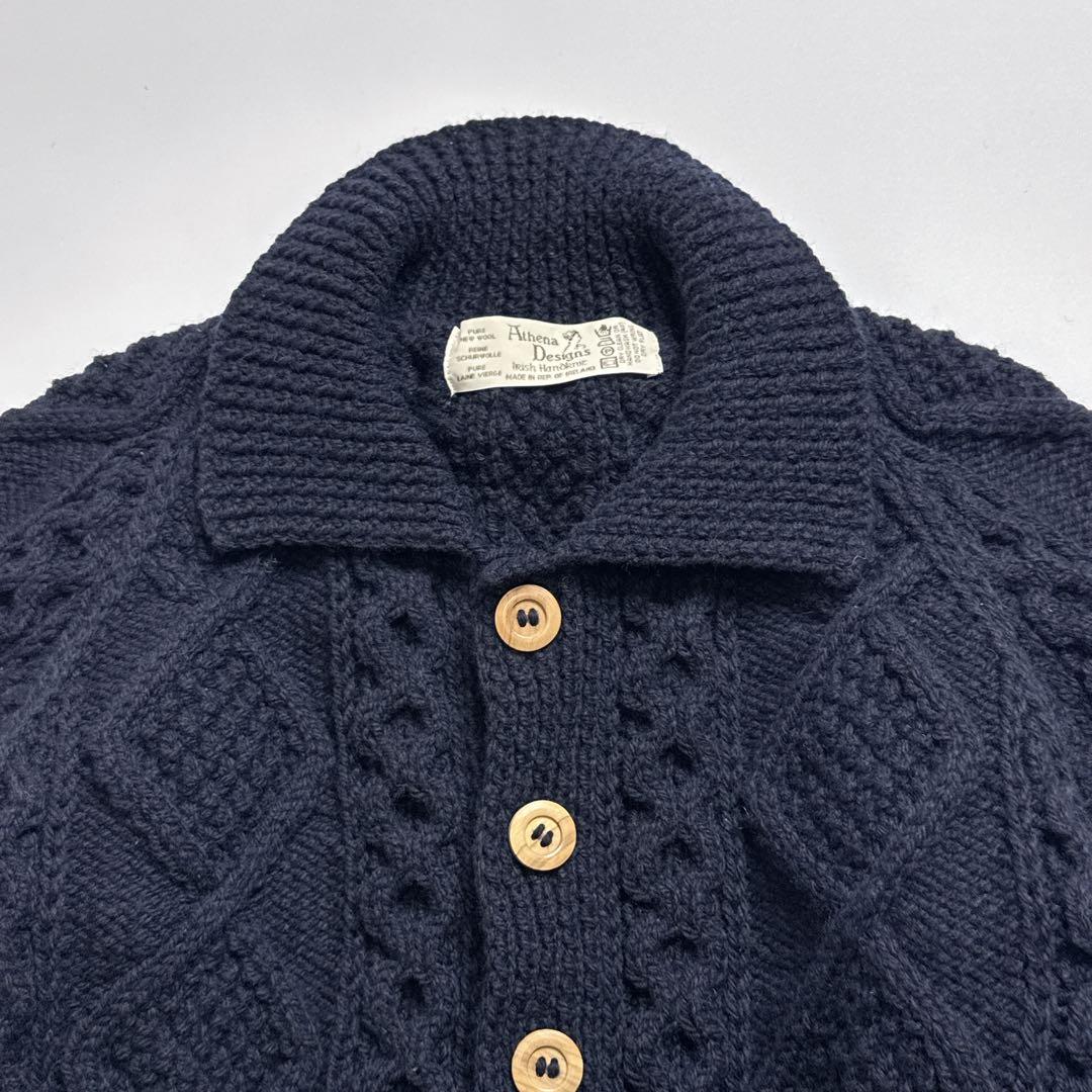 【極美品】アテナデザイン Athena Designs アランニットカーディガン