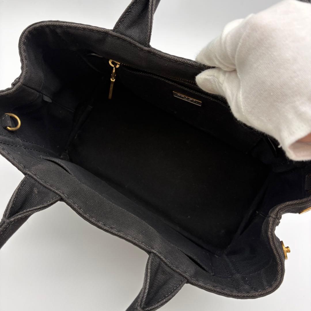 プラダ カナパ Sサイズ 2WAY キャンバス ショルダーバッグ