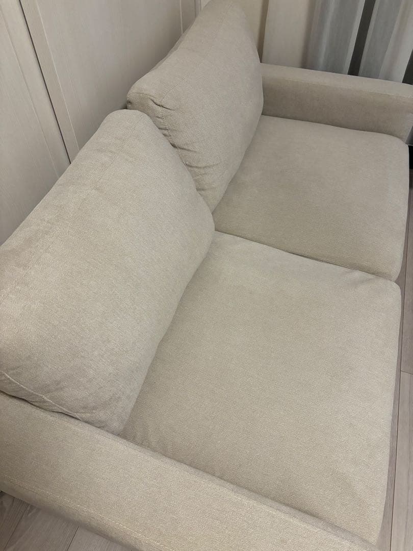 SMUK 2.5人掛けソファ アイボリー150cm