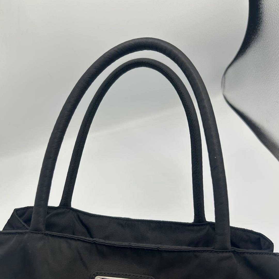 人気❣️PRADA プラダ ナイロン ハンドバッグ 三角ロゴ テスート　ブラック