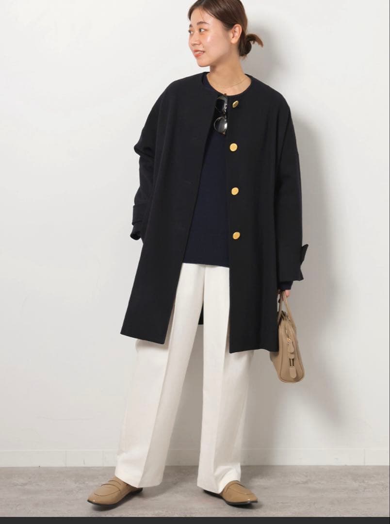 Traditional WeatherwearMALTON ノーカラーコート