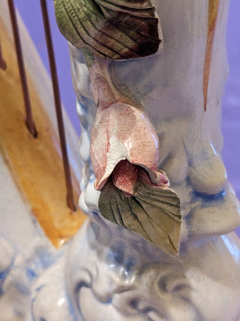 D.Poloniato 作 【ハープを弾く娘】