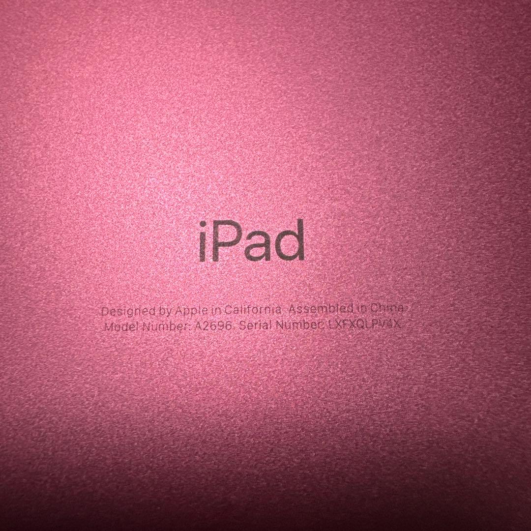 iPad (第10世代) 256GB Wi-Fi ピンク タイプC