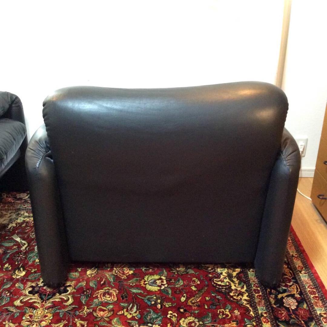 カッシーナ マラルンガ 本革 一人掛けソファ/シングル★幅100㎝×奥行90㎝