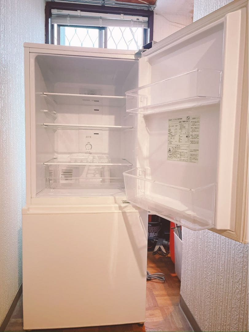 ☆美品☆ 【あき♡】 狙い目！ AQUA 上下二段式 冷蔵庫トリセツ付