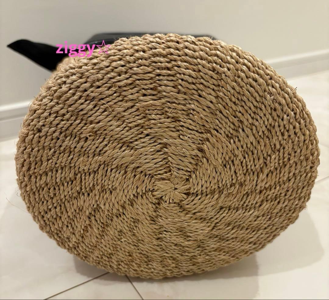 ヴィオラドーロ　かごバッグ　ショルダー　アバカ　牛革　2way