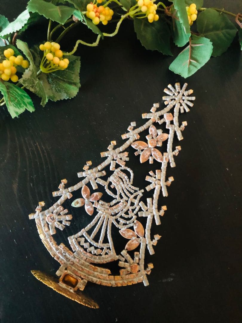 チェコ ◆ヴィンテージ ツリー◆天使　ピンク