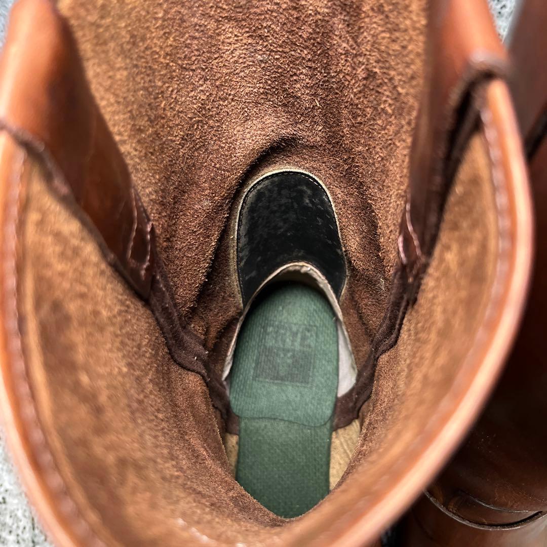 フライ リングブーツ ブラウン レザー エンジニアブーツ 韓国製