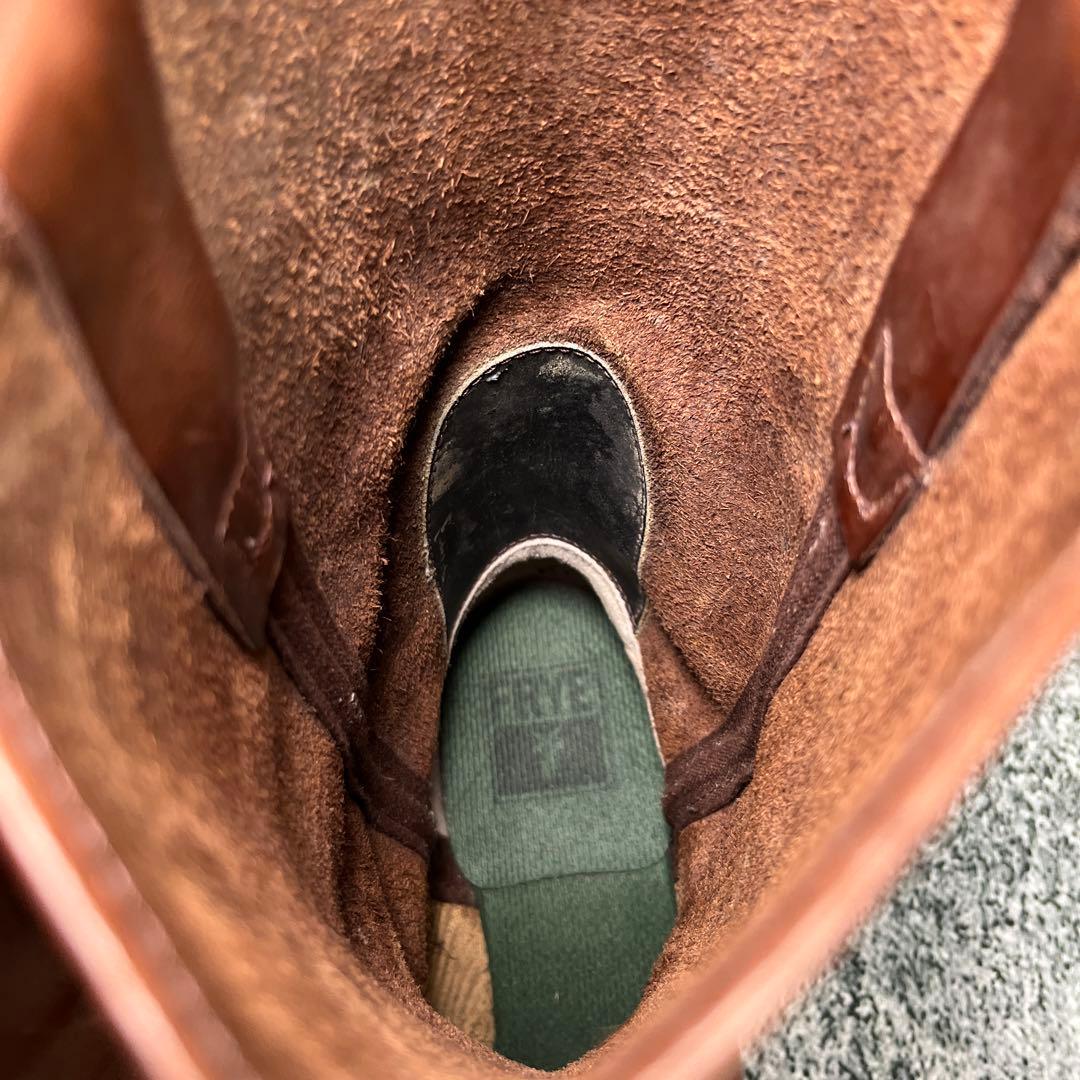 フライ リングブーツ ブラウン レザー エンジニアブーツ 韓国製