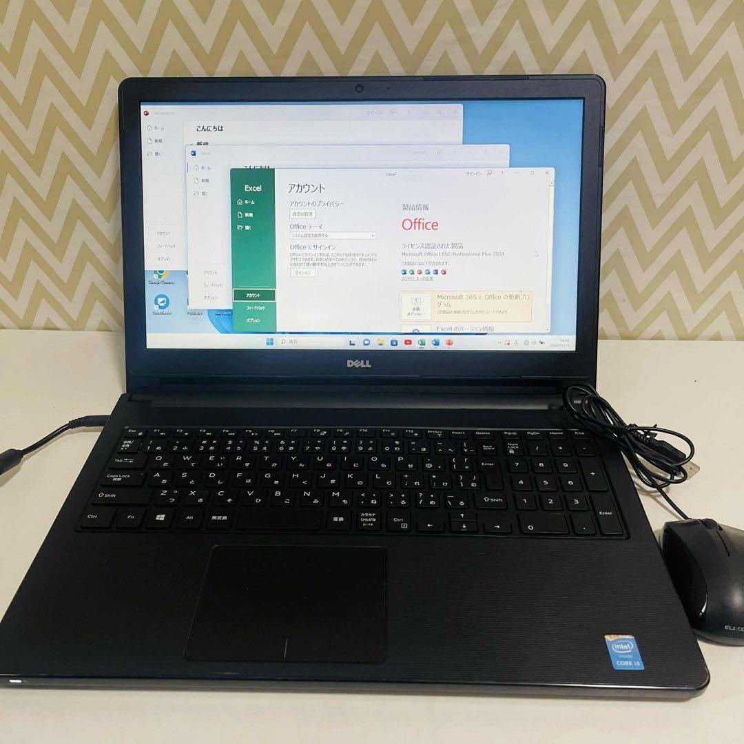 T8 DellノートパソコンWEBカメラSSD高速Windows11オフィス付き