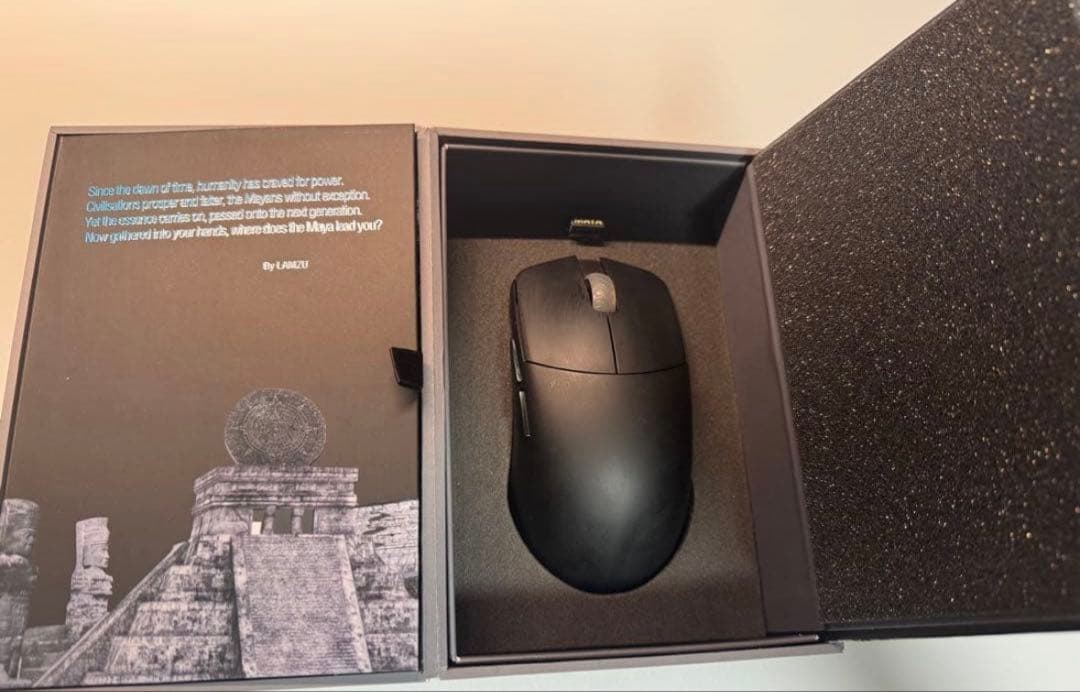 Lamzu Maya ゲーミングマウス Charcoal Black ワイヤレス