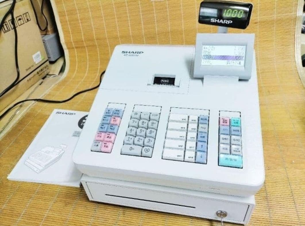 シャープレジスター　XE-A207w-wPC連携売上管理設定無料　617100