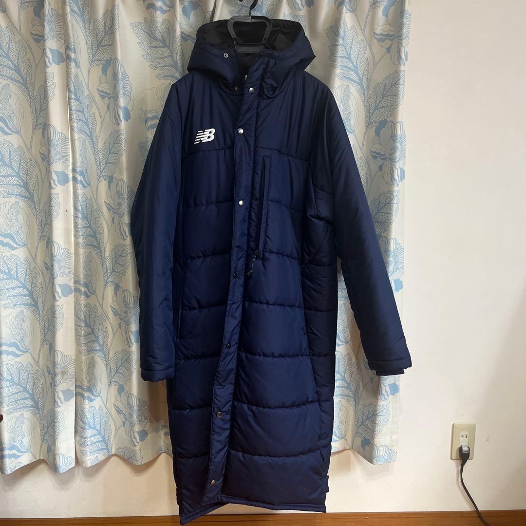 ニューバランス　ベンチコート　L ネイビー