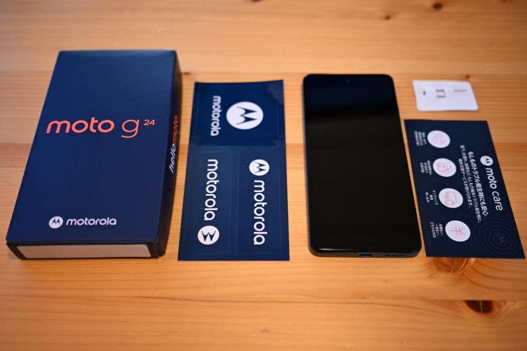 Motorola moto g24 スマートフォン本体 (ブランドステッカー付)