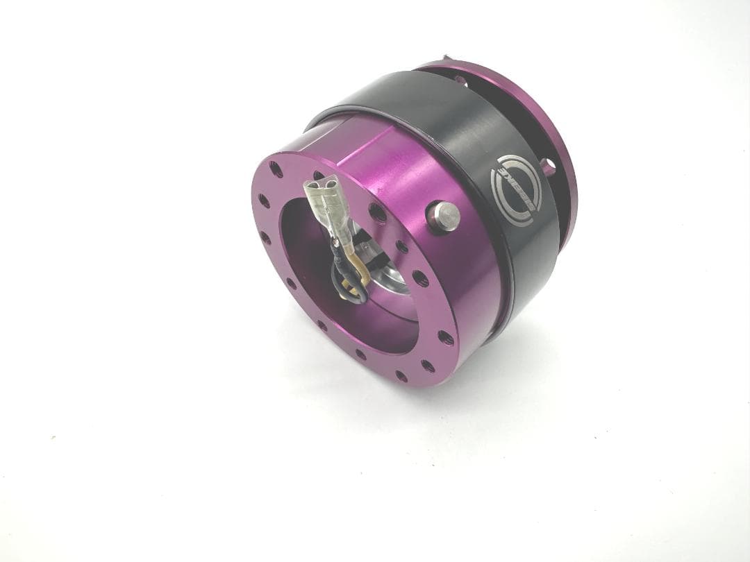 紫 パープル クイックリリース レンチン音 鳴る ステアリングボス Ding
