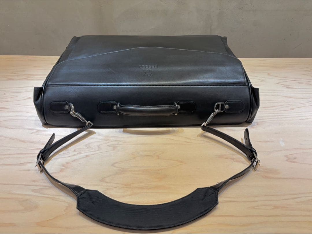 seeger カシミヤレザー　ガーメントバッグ(スーツバッグ)