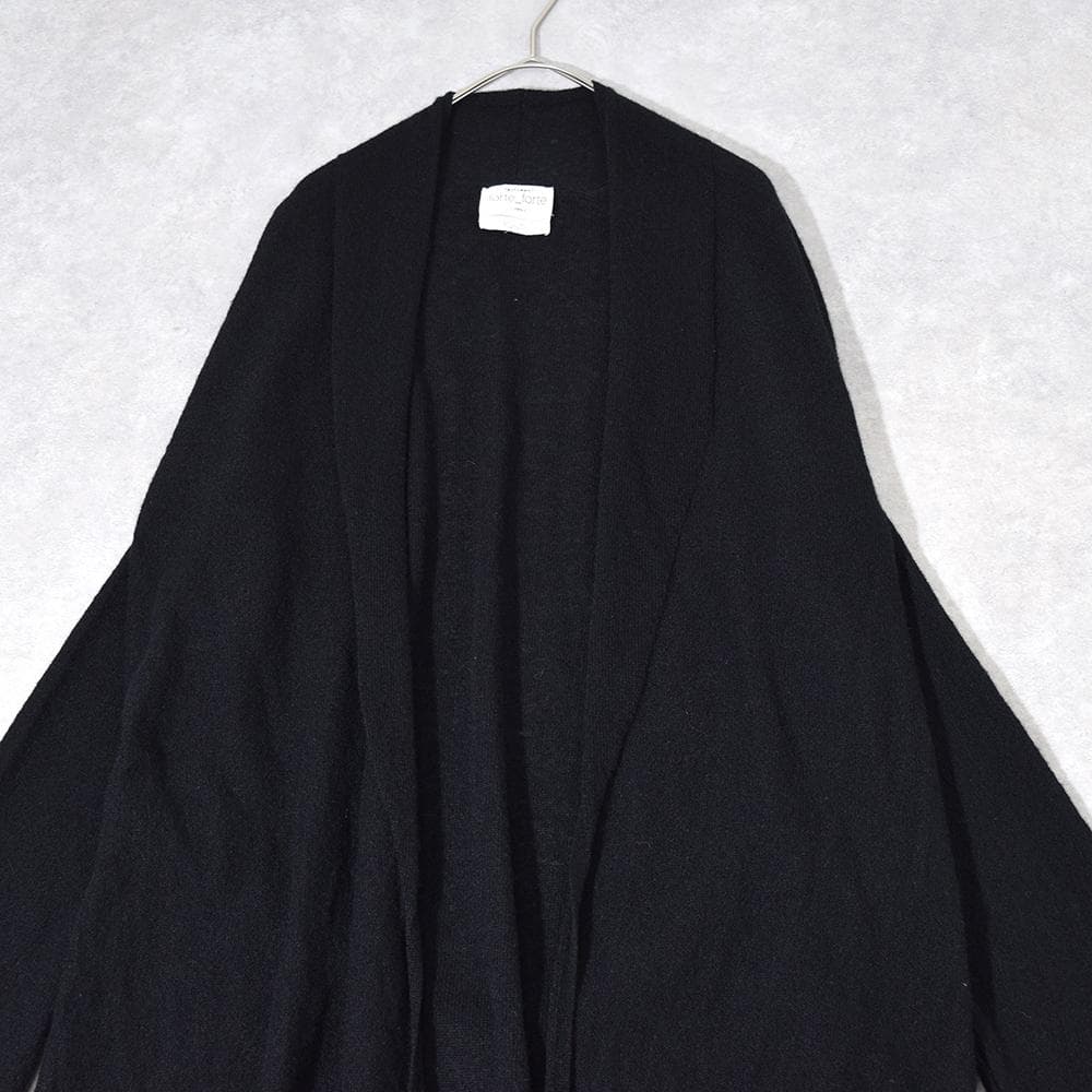 forte_forte カシミヤ ガウン ロングカーディガン タッセル紐付き