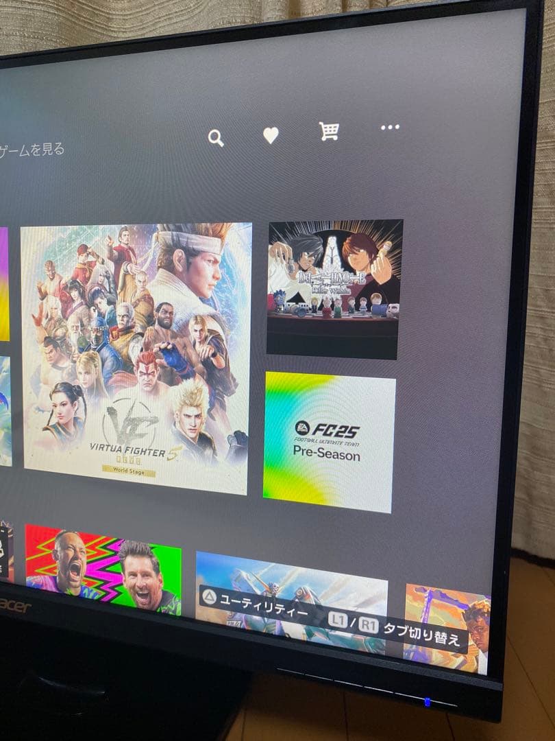 【美品】Acer KA270H Abmidx ゲーミング モニター　2018年製