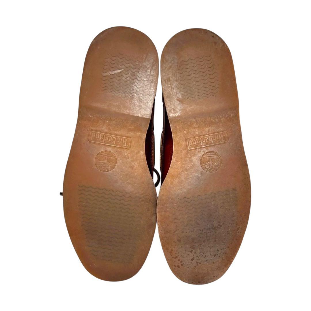 Timberlandティンバーランド2eye デッキシューズ　ブラウン赤茶