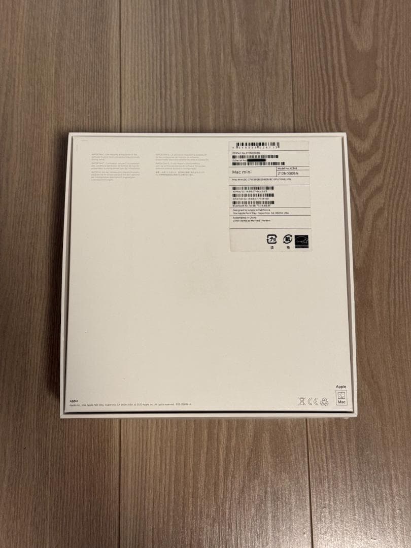 MacMini M1 メモリ16GB 256GB