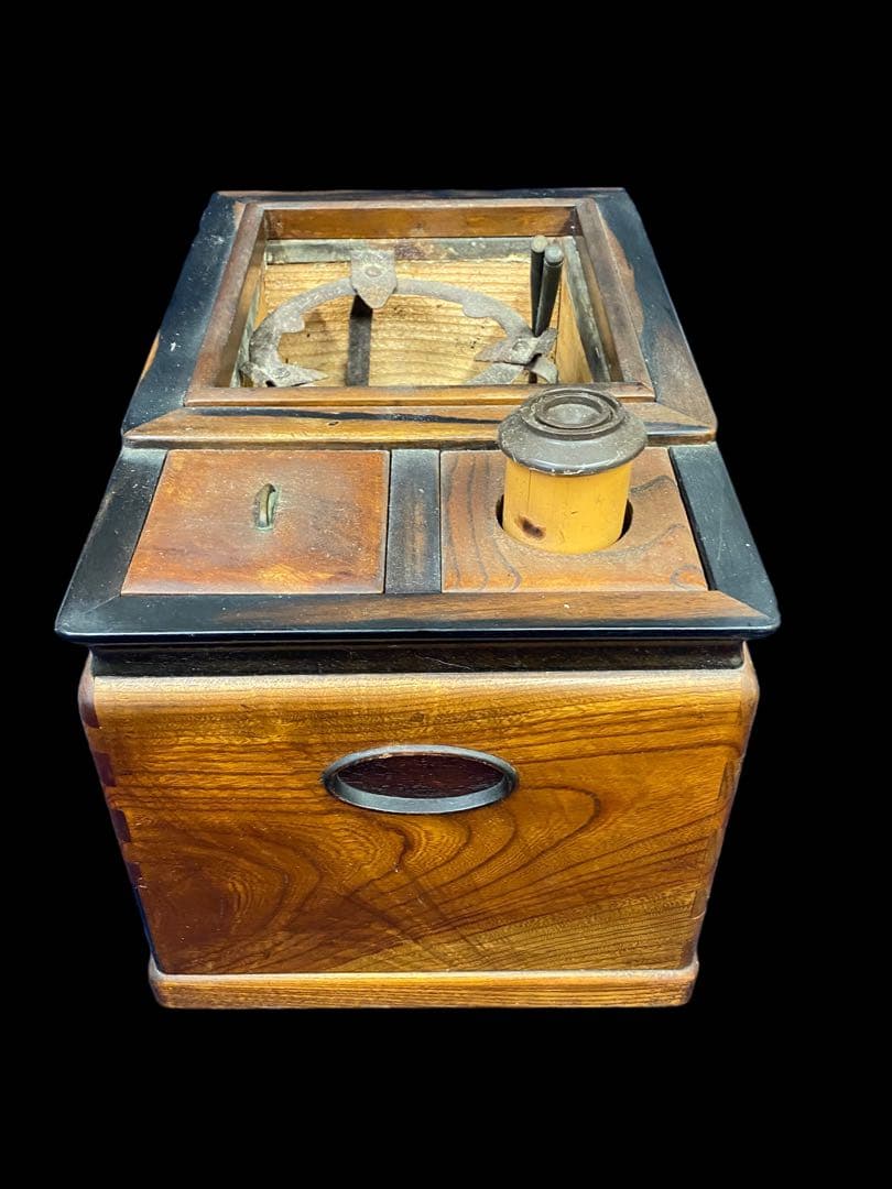 長火鉢　火鉢　引き出し付　アンティーク　コレクション