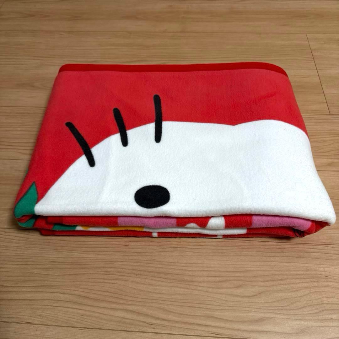 【HELLO KITTY】　タグ付き 未使用 ハローキティ　綿毛布　1996年製