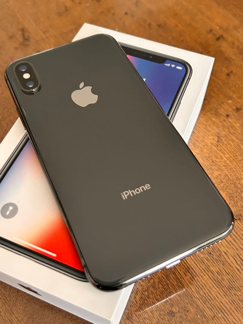 Apple iPhone X ブラック 本体 箱付き