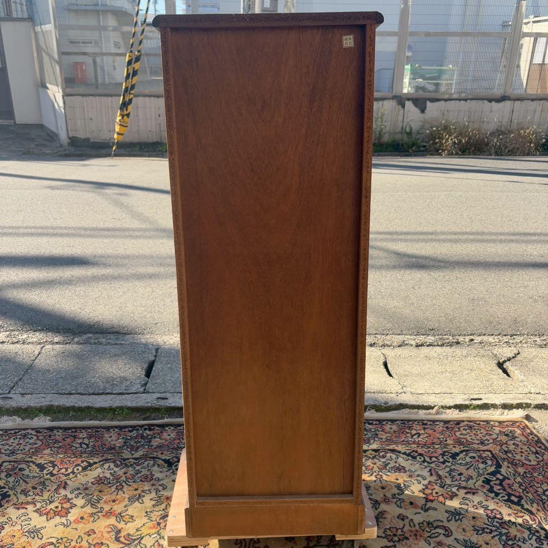 越後民芸家具 ナラ材 ハイチェスト　ヨーロピアンスタイル