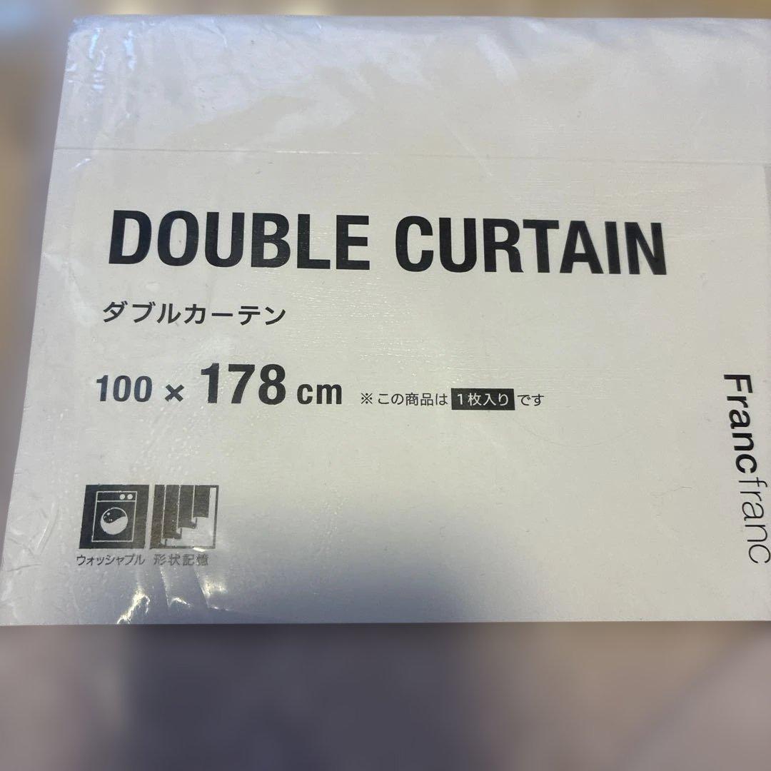 Francfranc レーシープレンダブルカーテン 新品2個セット
