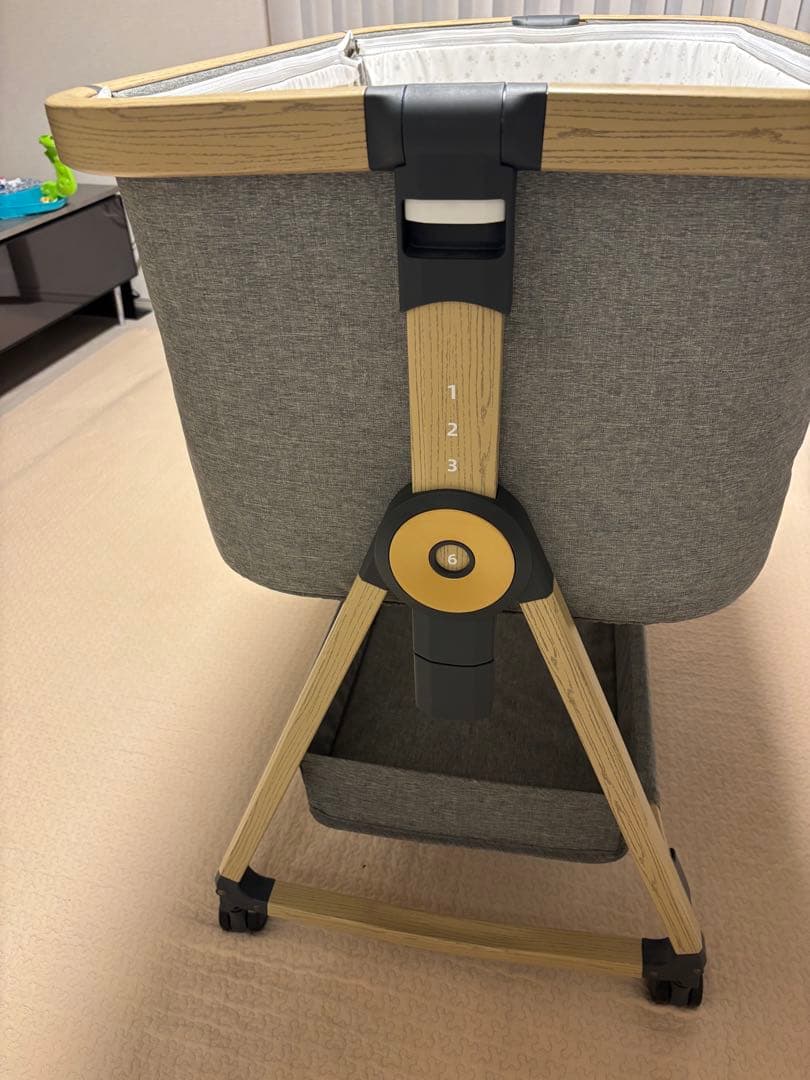 ベビーベッド グレー playkids Maydolly