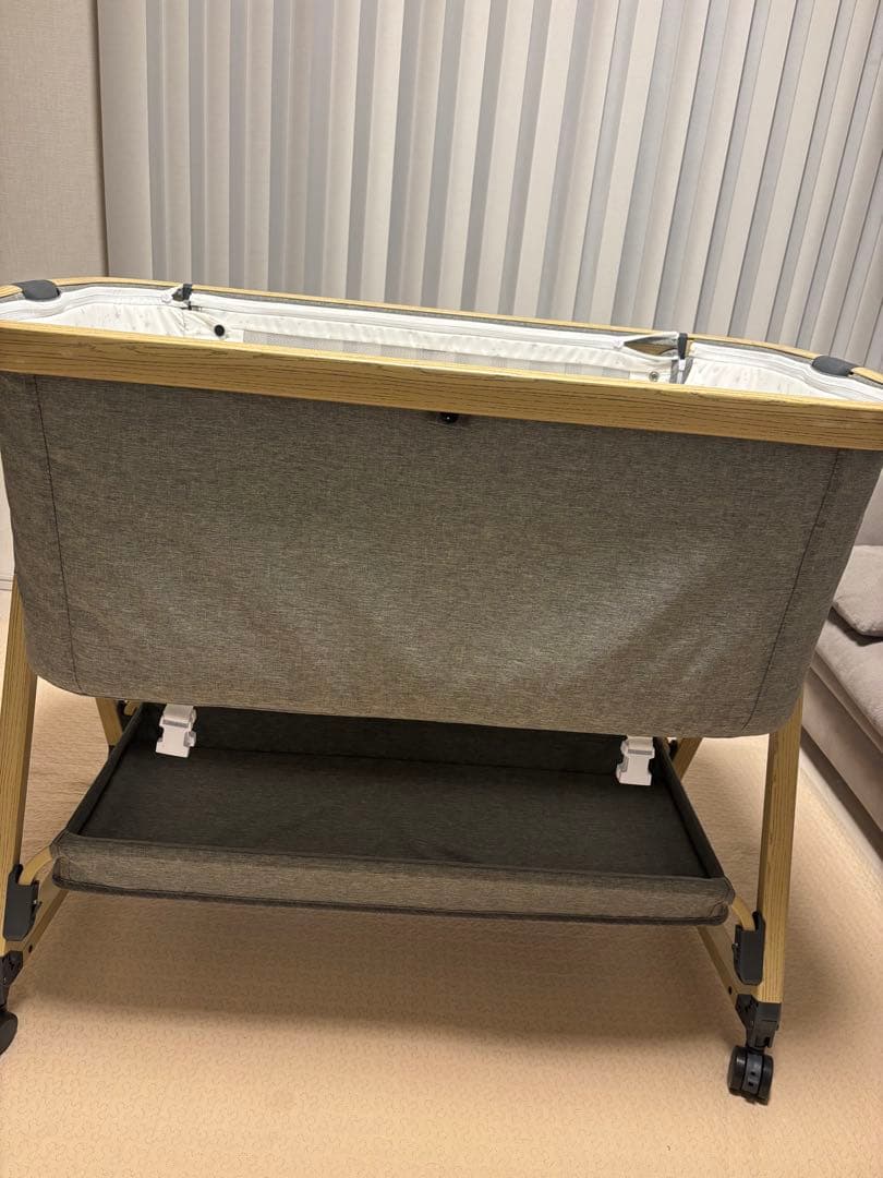 ベビーベッド グレー playkids Maydolly