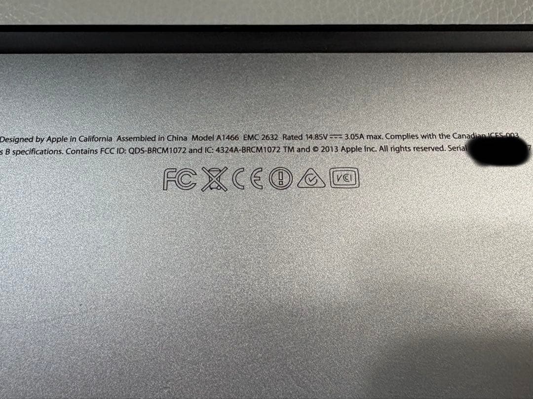 MacBook本体 MacBook Air 13.3 2013 mid i5