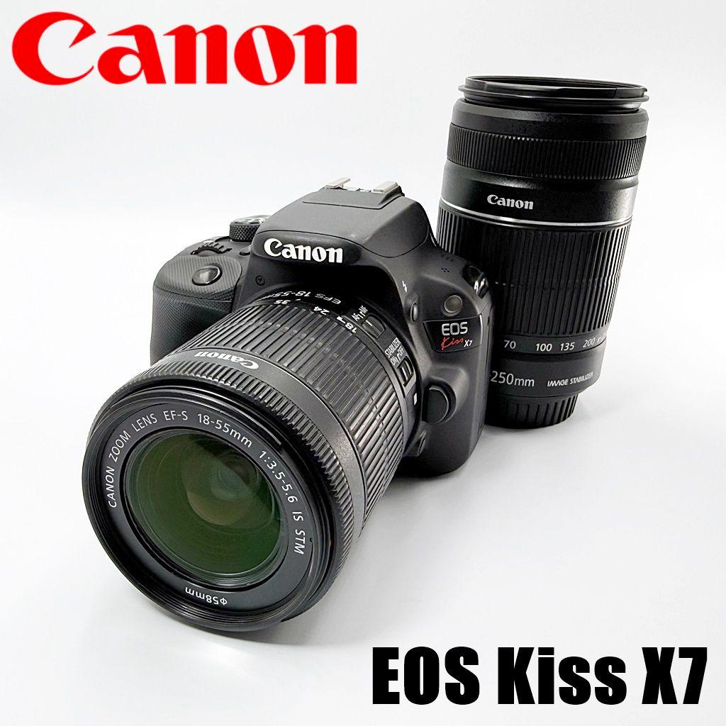 キヤノン EOS Kiss X7 ダブルズームキット 一眼レフ カメラ 中古
