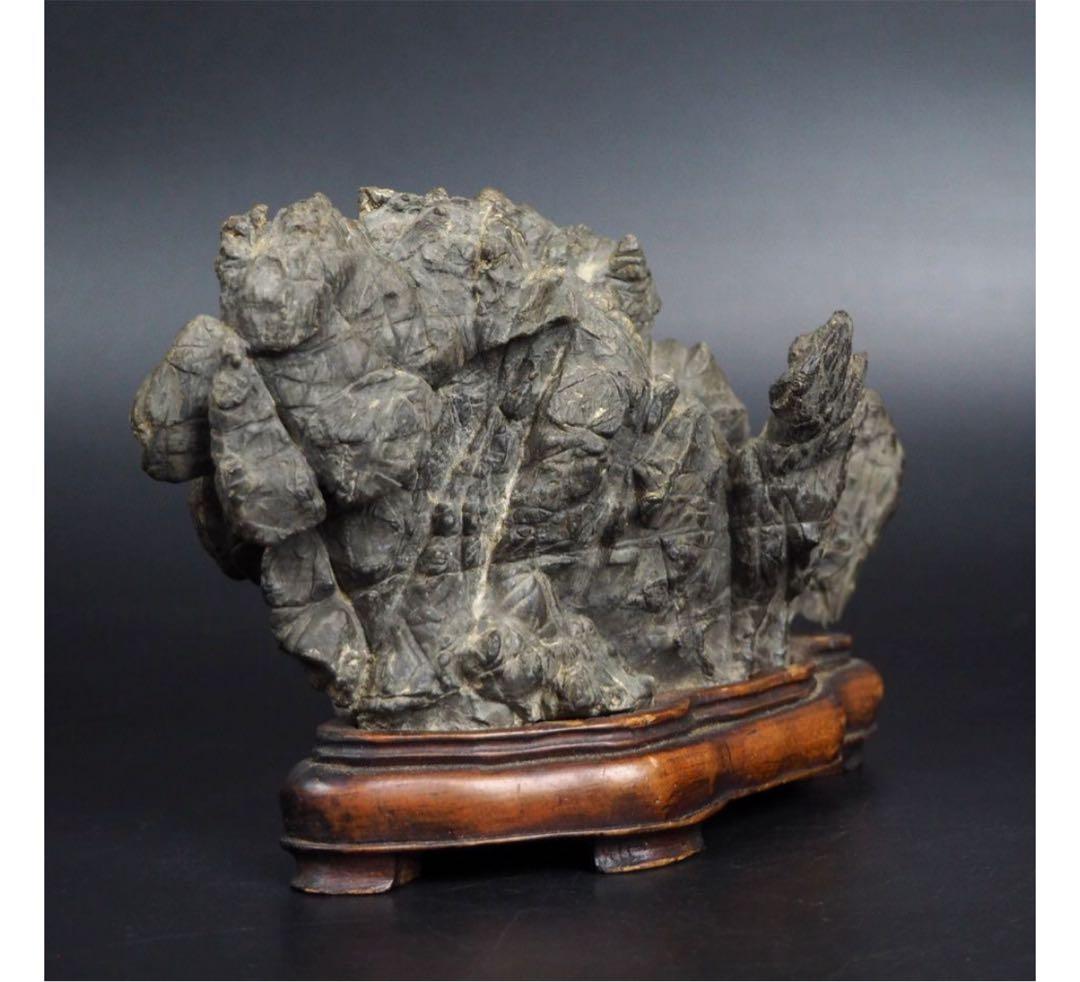 送料無料　鑑賞石愛好家蒐集品　山水石　鑑賞石 天然石 盆石 奇石