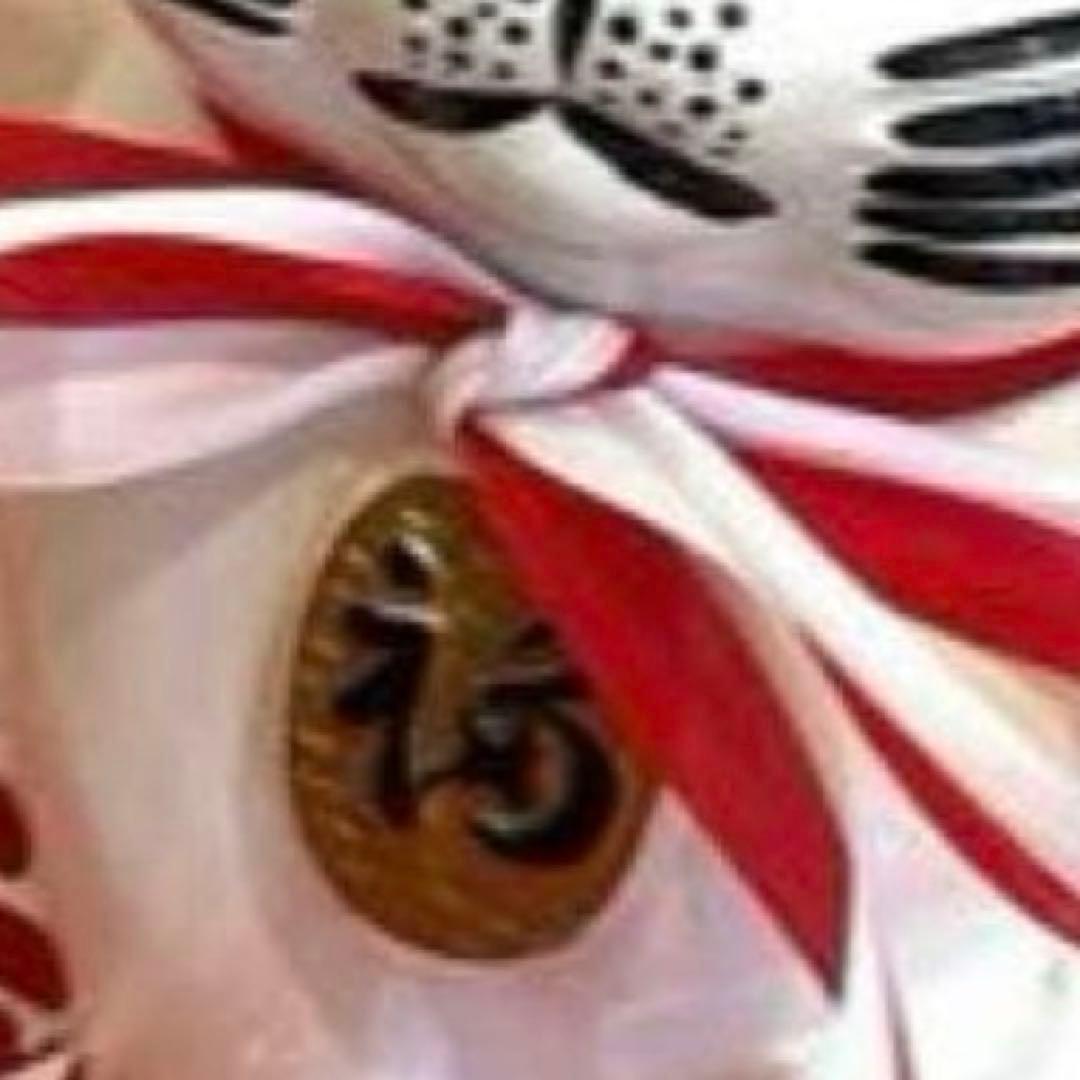 新品　当時物　レア物　白猫招き猫 清風作 最高級陶磁器 大入 商売繁盛 開店