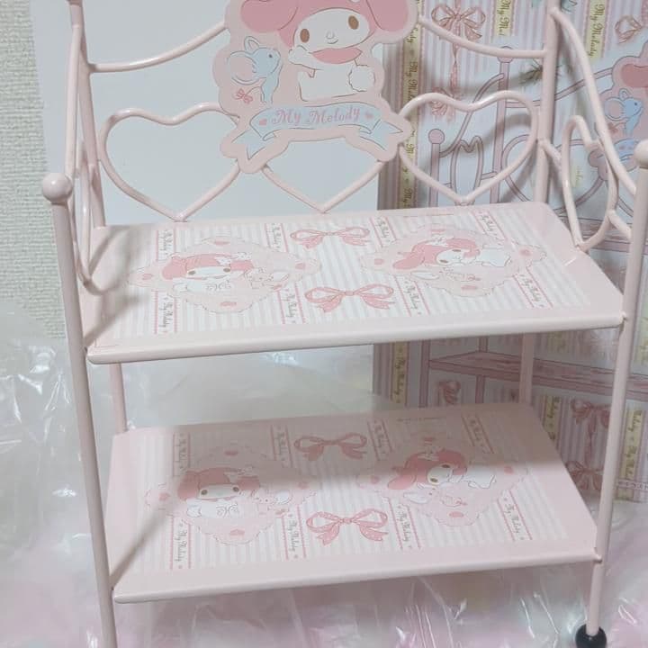 サンリオ　マイメロ　ワイヤー　ミニラック　棚　2015年 キュートポーズ