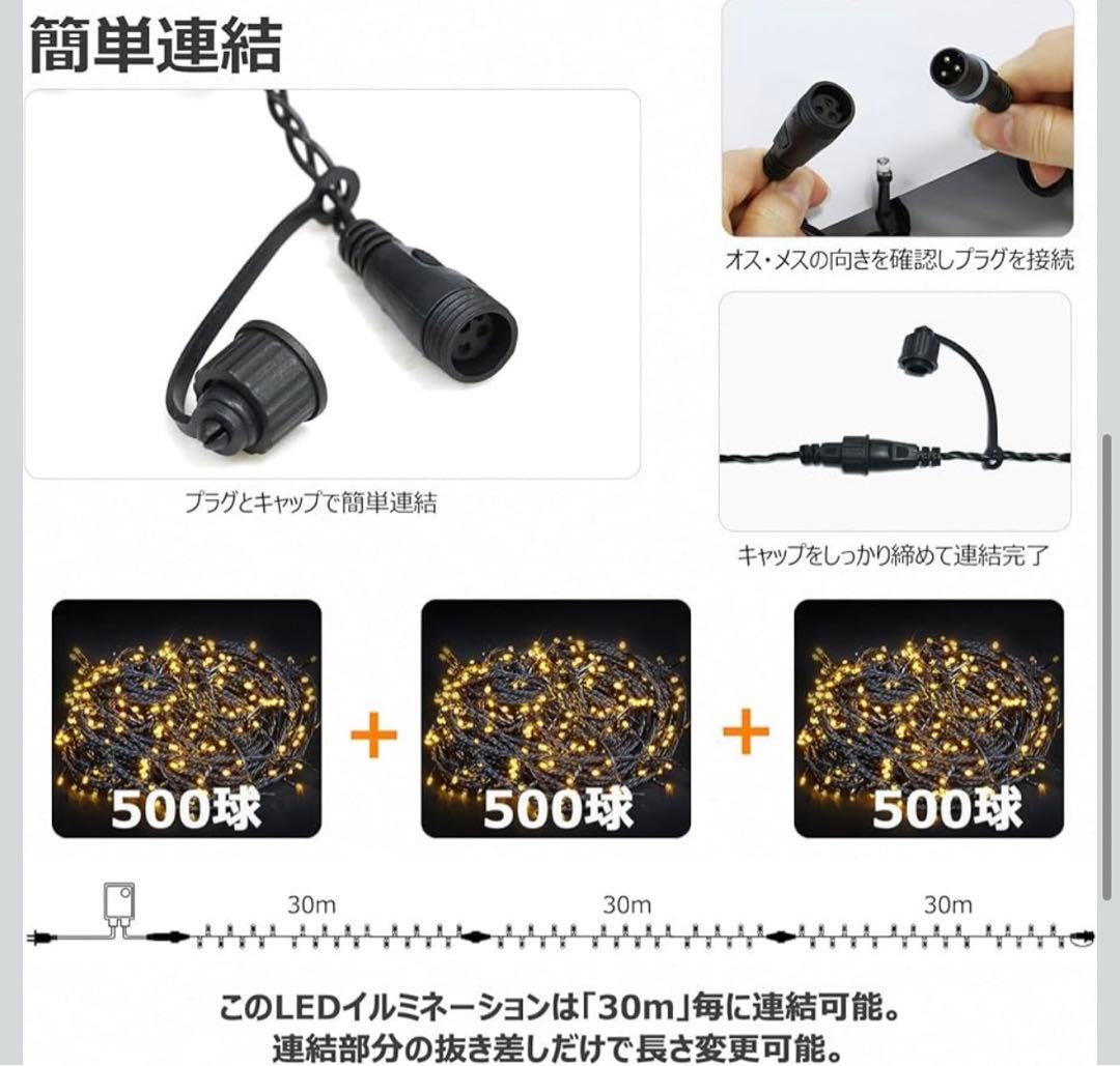 210cmの雪化粧クリスマスツリー&日本製ブルーライト500球