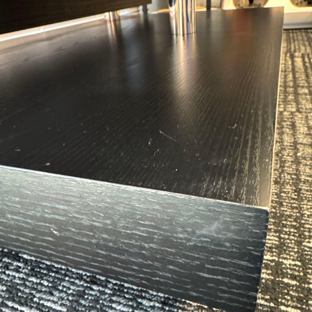 センターテーブル　ブラックオーク突板　長方形