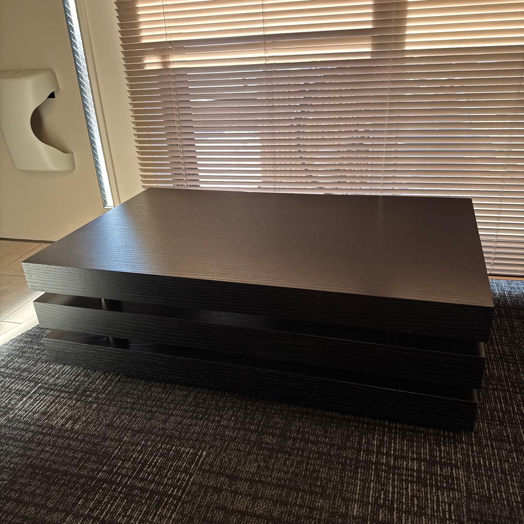 センターテーブル　ブラックオーク突板　長方形