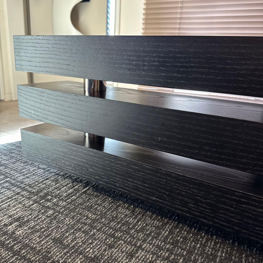 センターテーブル　ブラックオーク突板　長方形