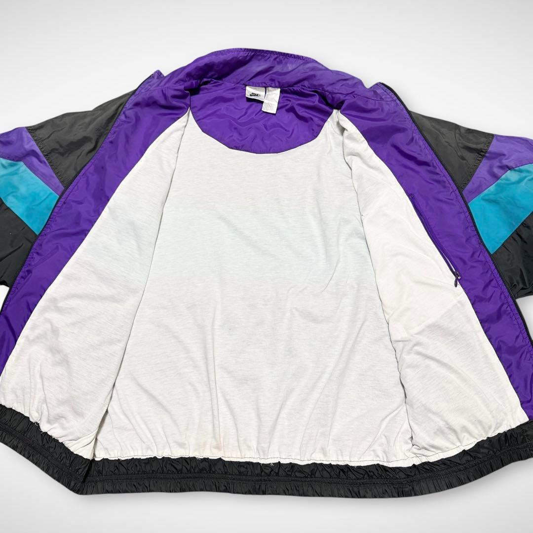 90s old Nike ナイロントラックジャケット ビンテージ古着L短丈ナイキ