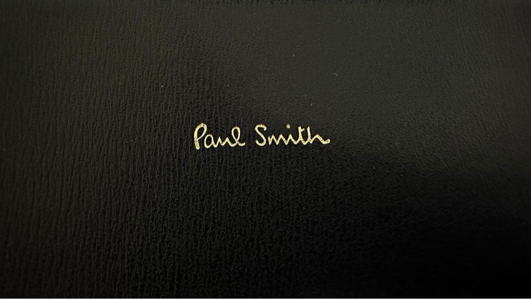 極美品 ポールスミス　レザークラッチバッグ　黒