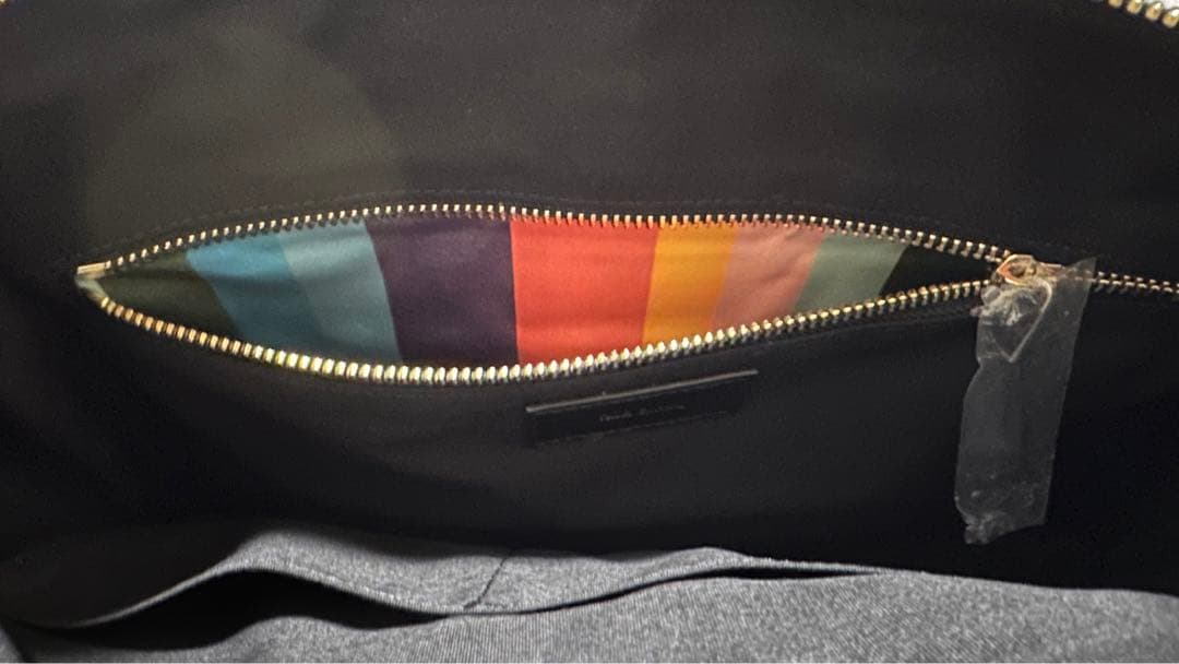 極美品 ポールスミス　レザークラッチバッグ　黒