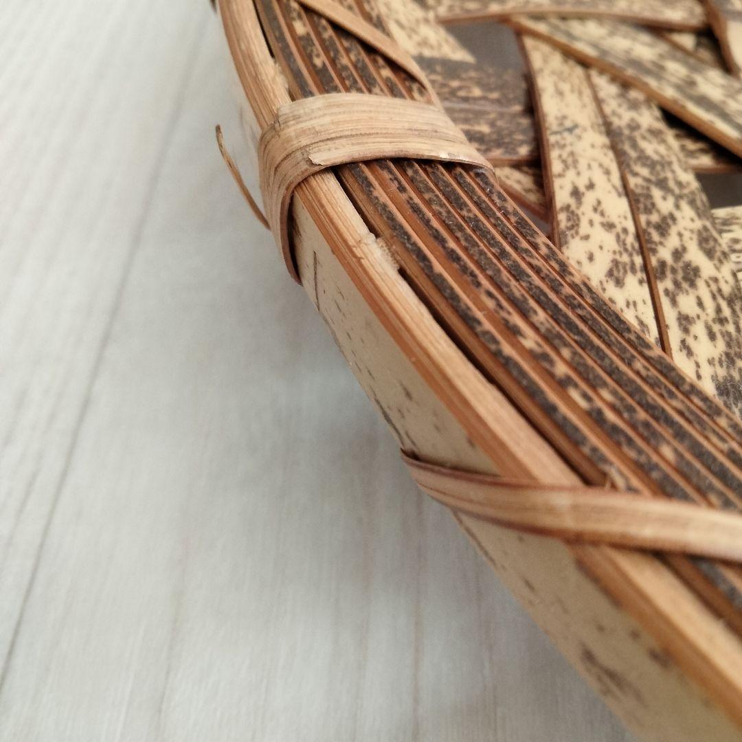 竹平ザル　伝統工芸品　純日本製　＆　竹製しゃもじ、菜箸、おたま、ステンレストレー